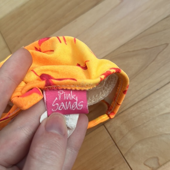 Pink Sands tropical bikini top - Picture 4 of 7